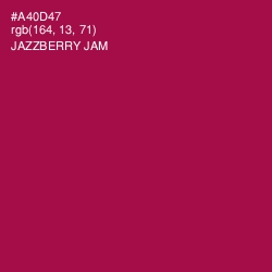 #A40D47 - Jazzberry Jam Color Image